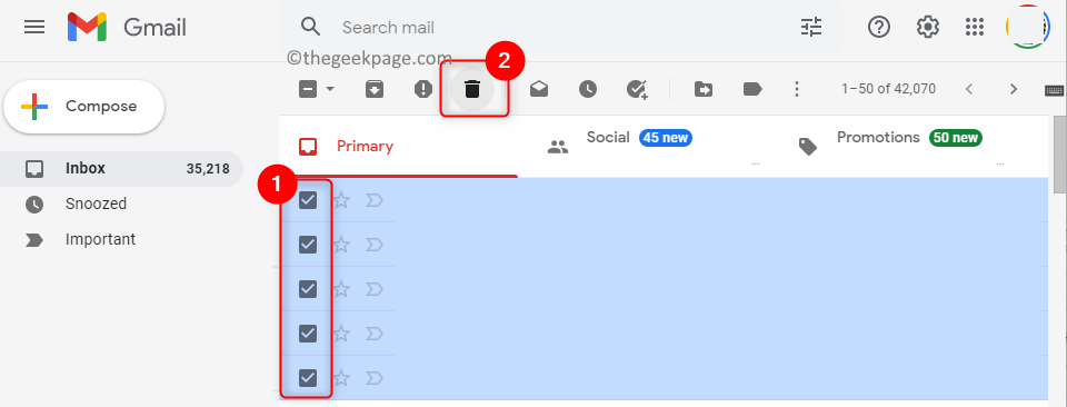 Posta Kutusundaki E-postaları Sil Min.