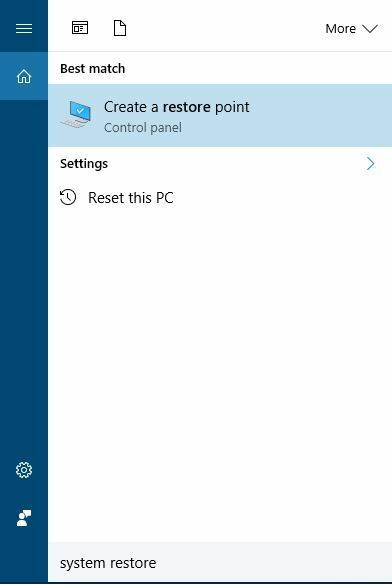 δημιουργία σημείου επαναφοράς Η συσκευή ήχου είναι απενεργοποιημένη στα Windows 10 