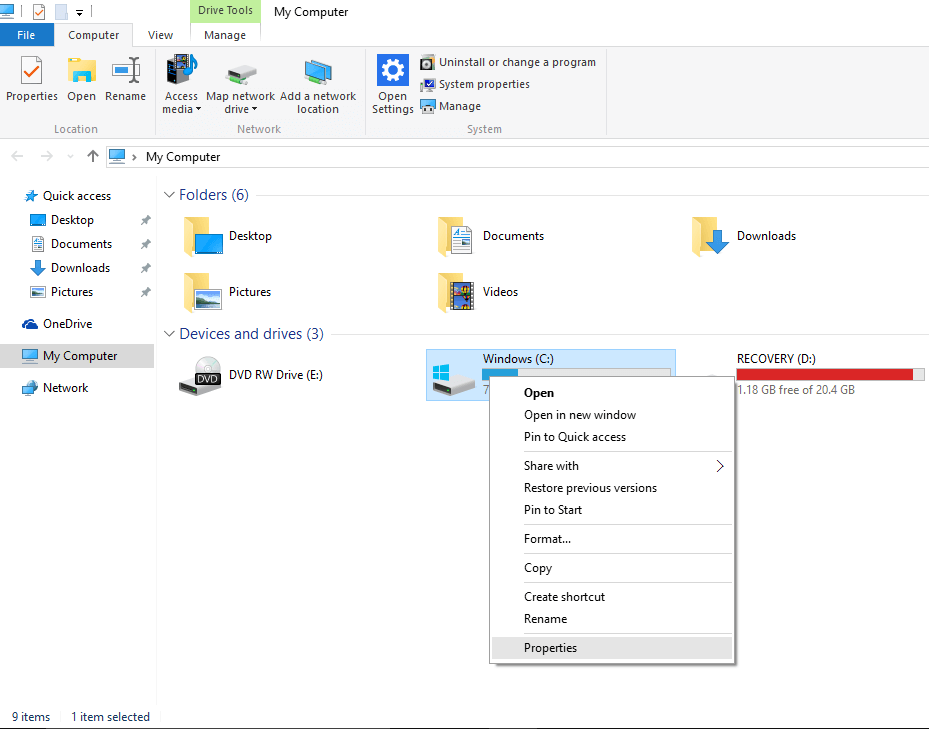 Windows-10-загрузка-быстрая дефрагментация-диск