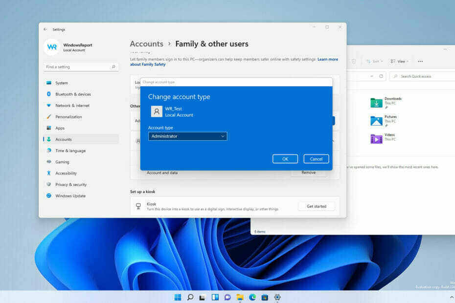 Kako promijeniti administratorski račun u sustavu Windows 11