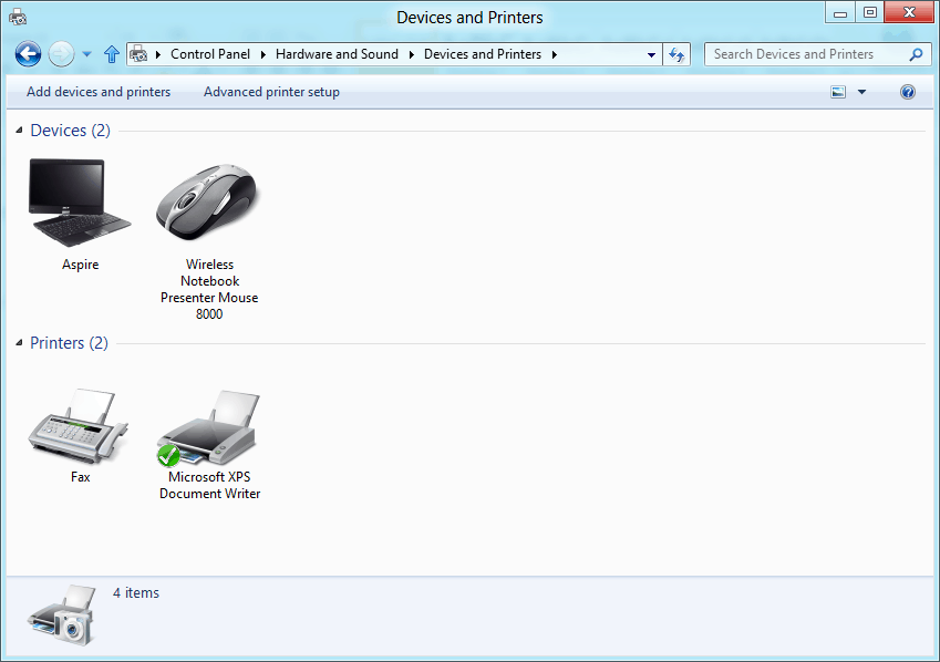 принтер не печатает в Windows 8