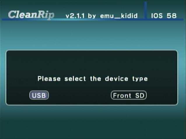 „Rip Wii“ disko ISO