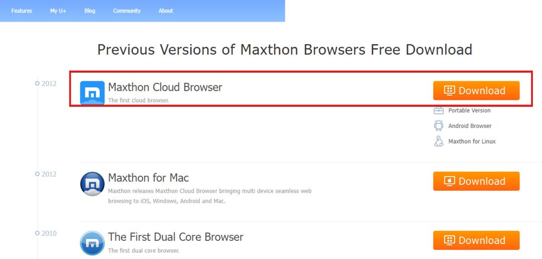 Windows XP 32/64 ビット用 Maxthon Browser をダウンロード