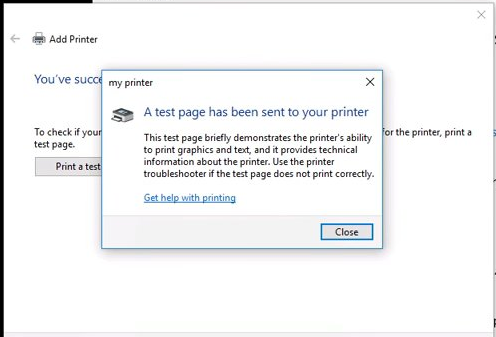 отпечатайте тестова страница на windows 11