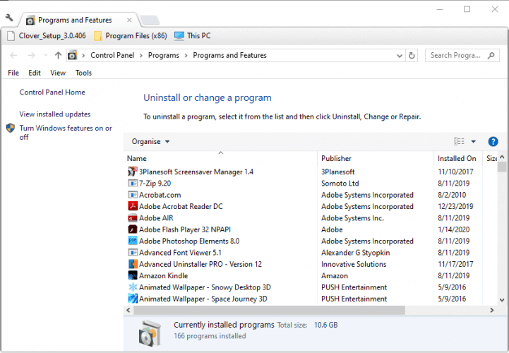 Excel-Datei des Windows-Deinstallationsprogramms wird nicht an E-Mail angehängt