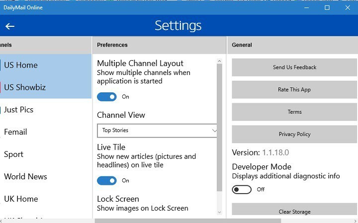 Aplikacija Daily Mail za Windows 10 dobi podporo Continuum z najnovejšo posodobitvijo