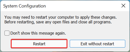 Windows 11 blokeerivate veebisaitide parandamiseks taaskäivitage