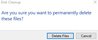 फ़ाइलें पुष्टिकरण संवाद हटाएं