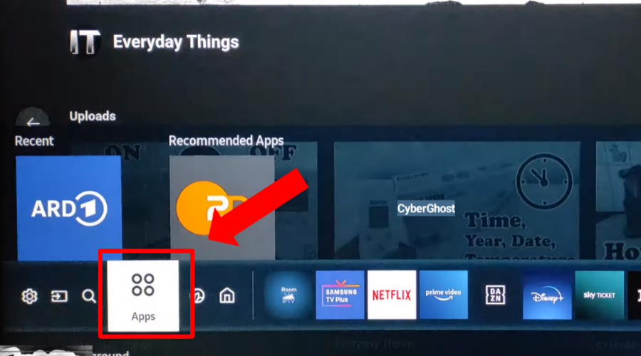 smart tv app indstillinger