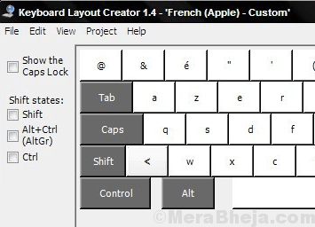Criador de layout de teclado Microsoft mín.