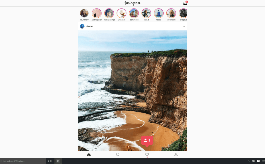 Instagrami rakendus Windows 10 jaoks töötab nüüd tahvelarvutites ja arvutites