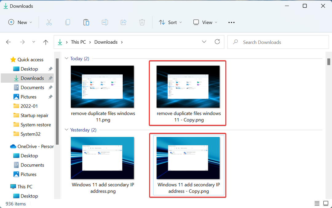 Windows 11 में डुप्लीकेट फ़ाइलें ढूँढें