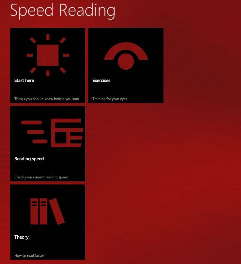 Verwenden Sie diese Windows 8, 10 App, um Ihre Lesegeschwindigkeit zu verbessern