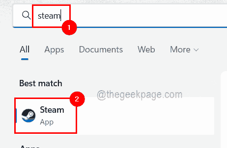 Ouvrez l'application Steam 11zon