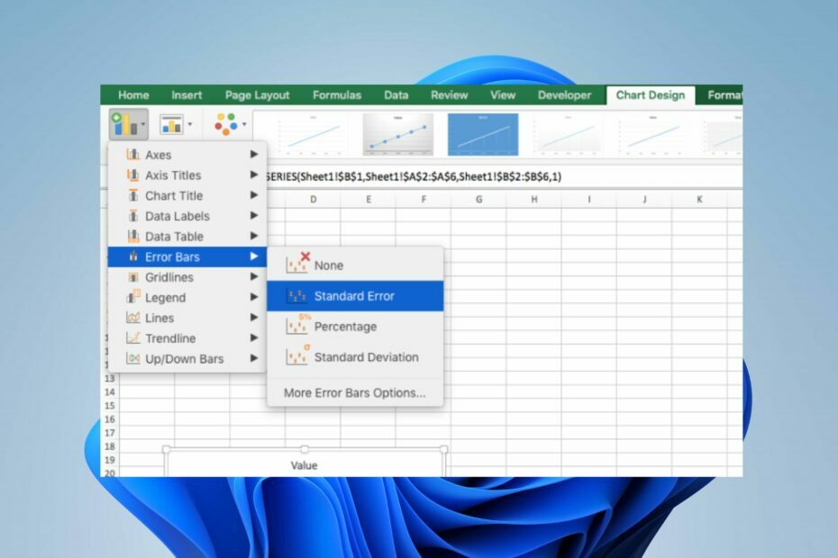 Ištaisykite „Excel“ klaidų juostas