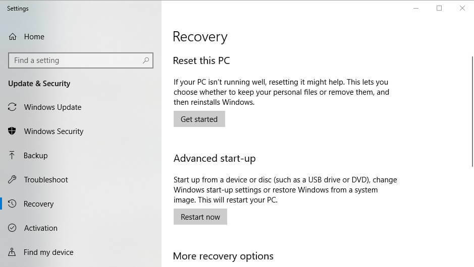 Comment utiliser le nouvel utilitaire Réinitialiser ce PC dans Windows 10 19H1