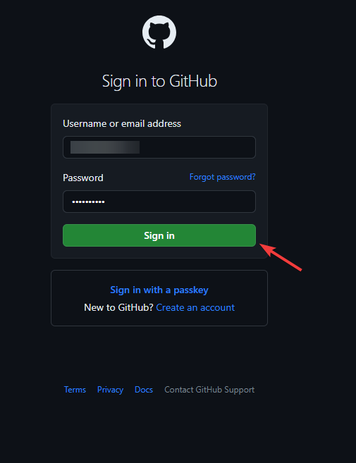 Prisijunkite – „GitHub Copilot for Business“.