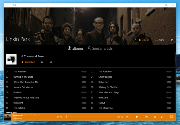 VLC Media Player-App für Windows 10 mit UWP-Unterstützung