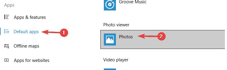 Не удается открыть фотографии в Windows 10