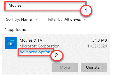 Mínimo de opções avançadas de filmes