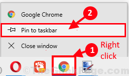 Připnout tento Chrome