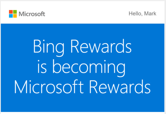 Microsoft Rewards, um Sie für die Nutzung von Edge und Bing zu bezahlen