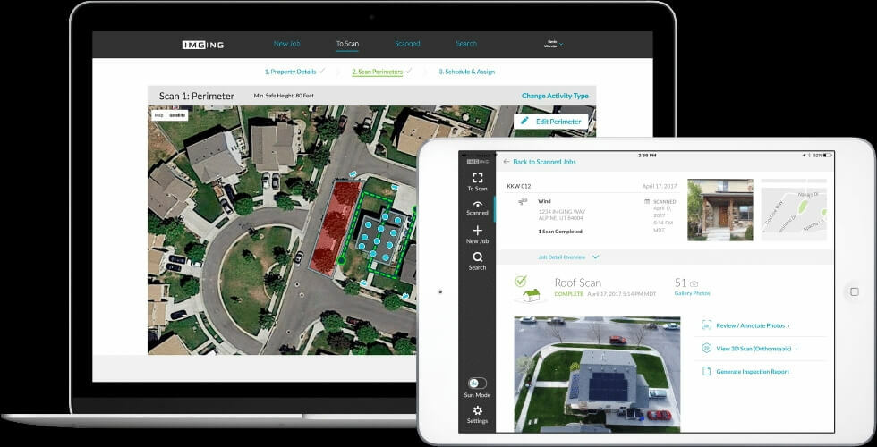 Melhor software de drone para inspeções de construção e telhado