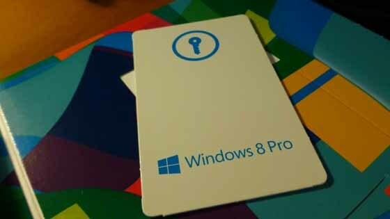 muutke sisestage Windows 8.1 tootenumber