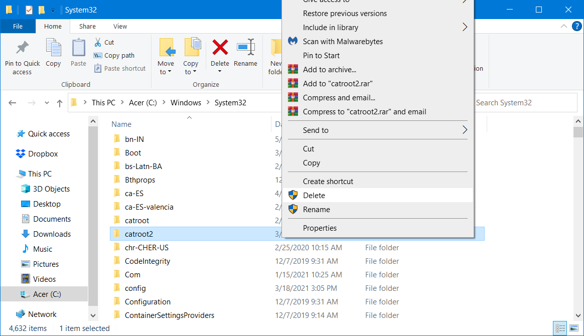složka catroot2 v systému Windows nemohla vyhledat nové aktualizace 80072efe