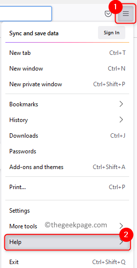 Firefox Menu Help Min