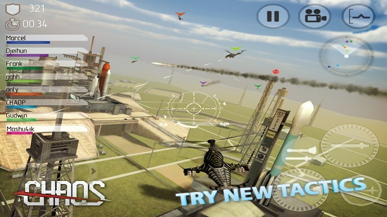 CHAOS. für Windows 8, 10 ist ein realistisches Kriegshelikopter-Simulator-Spiel