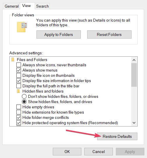 Pogas failu pārlūka priekšskatījuma rūts Atjaunot noklusējumus nedarbojas operētājsistēmā Windows 11