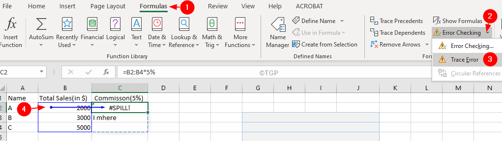 Excel gikk tom for ressurser mens du forsøkte å beregne en eller flere formler