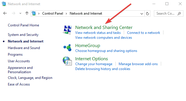 sieć i centrum udostępniania panel sterowania błąd udostępniania połączenia internetowego połączenie lan już skonfigurowane