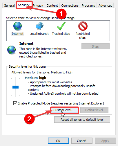 Ihr Browser unterstützt Activex nicht oder hat es deaktiviert