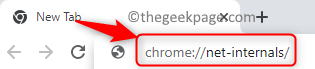 „Chrome“ nustatymai „Net Internals“ min