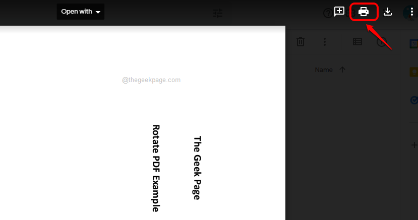 PDF-faili ajutiselt/jäävalt pööramine Google Drive'is