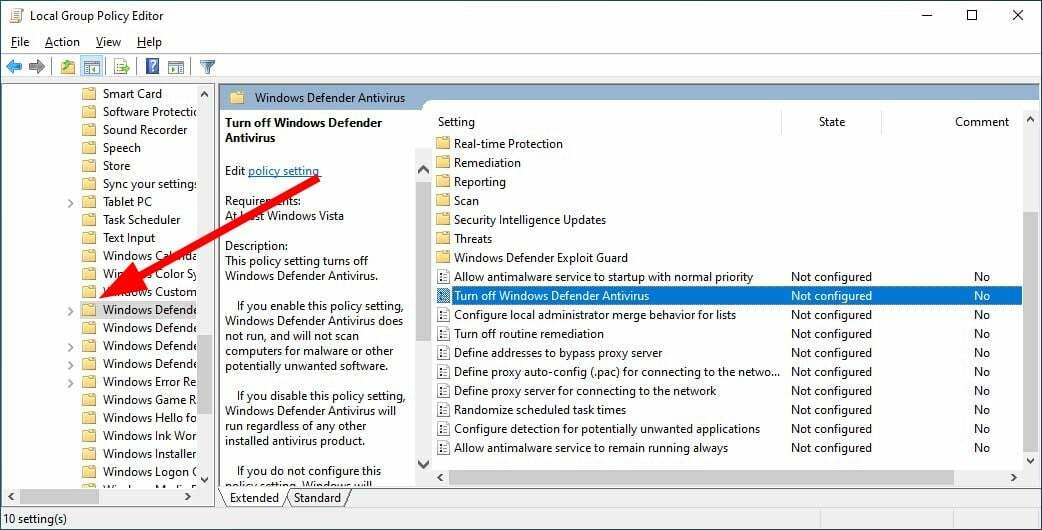 Oprava: Ochrana v reálném čase v programu Windows Defender se nezapne