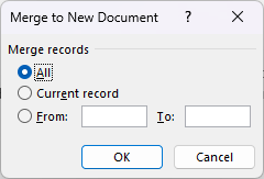 Fusionar con un nuevo documento