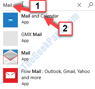 Microsoft Store'i otsing e-posti ja kalendri kaudu