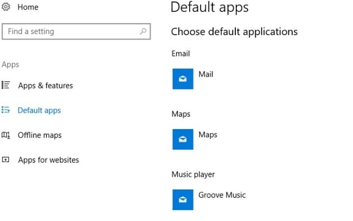 Standard-App-Symbole sind nach dem Windows 10 Creators Update falsch [FIX]