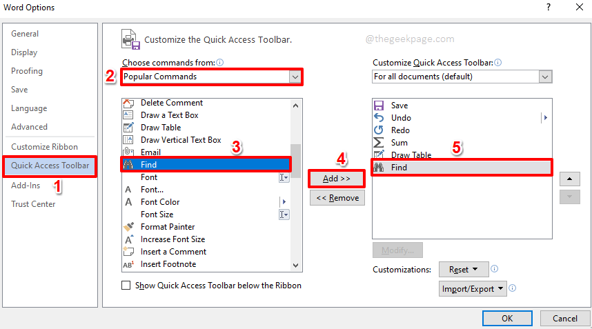 Come personalizzare la barra degli strumenti di accesso rapido in qualsiasi prodotto MS Office