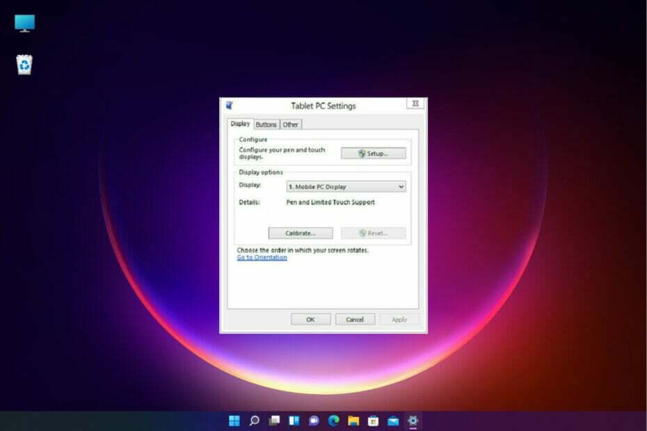 Не працює калібрування сенсорного екрана Windows 11