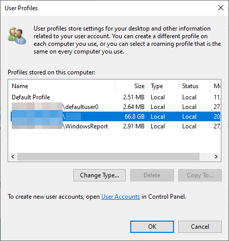Ошибка окна профилей пользователей не удается продолжить, пожалуйста, перезагрузите компьютер