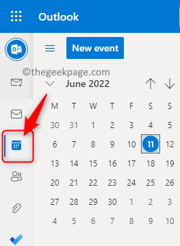Kalendarz programu Outlook Min