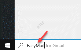 Початок, пошук Windows Easymail