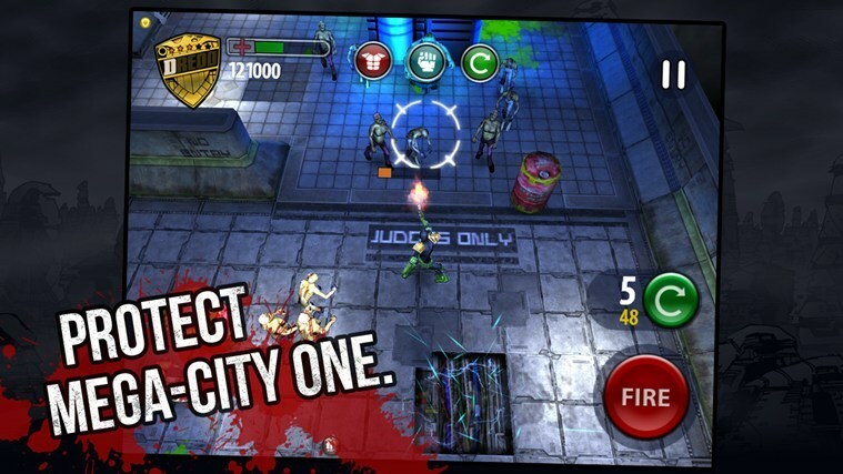 ويندوز 8 ، 10 Game 'Judge Dredd vs. Zombies 'يحصل على عناصر تحكم لوحة المفاتيح والماوس
