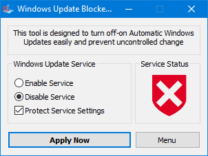 Windows Update blokkoló