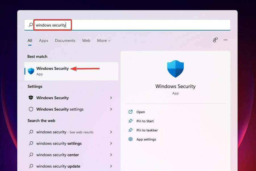 Starten Sie die Windows-Sicherheit, um zu beheben, dass Maus und Tastatur unter Windows 11 nicht funktionieren