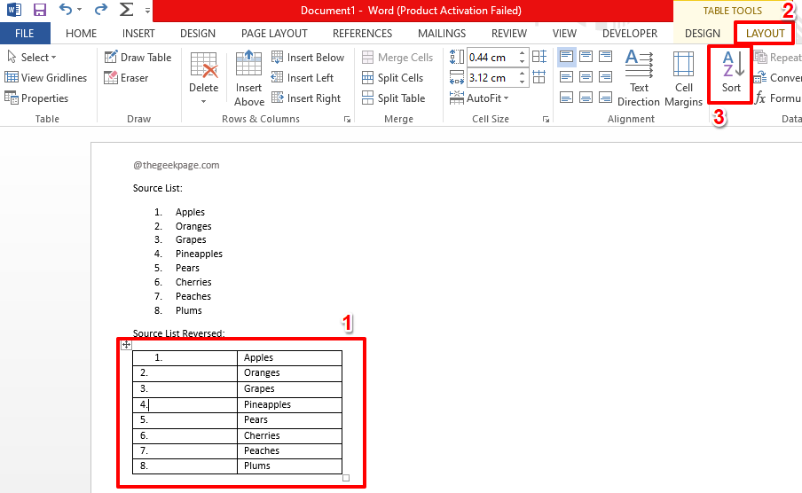 Een lijst met opsommingstekens of nummers omkeren in Microsoft Word